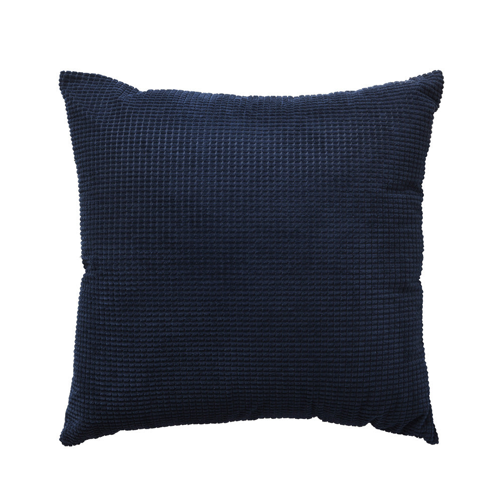 Bianca Lebron Stylish Dark Indigo Square Filled Decorative Cushion