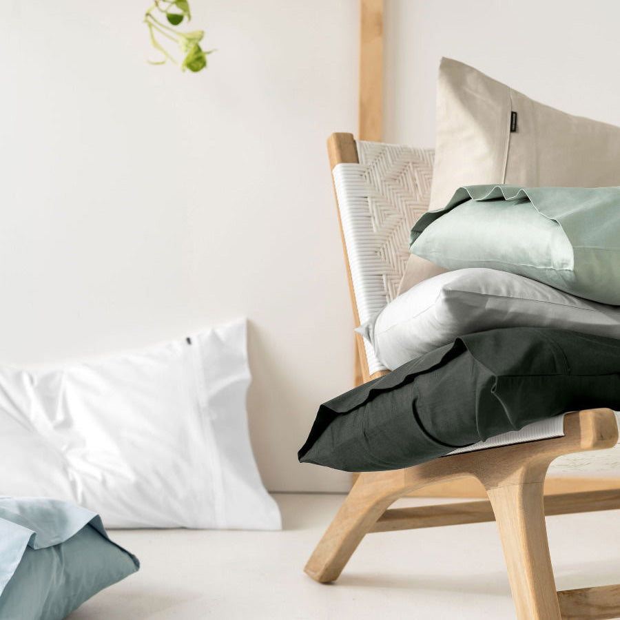 High - Quality Augusta 100% Cotton 500 Thread Count Magnetized Standard Pillowcase for Bed