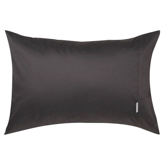 Luxurious 400TC Granite Black Egyptian Cotton Sateen Standard Pillowcase
