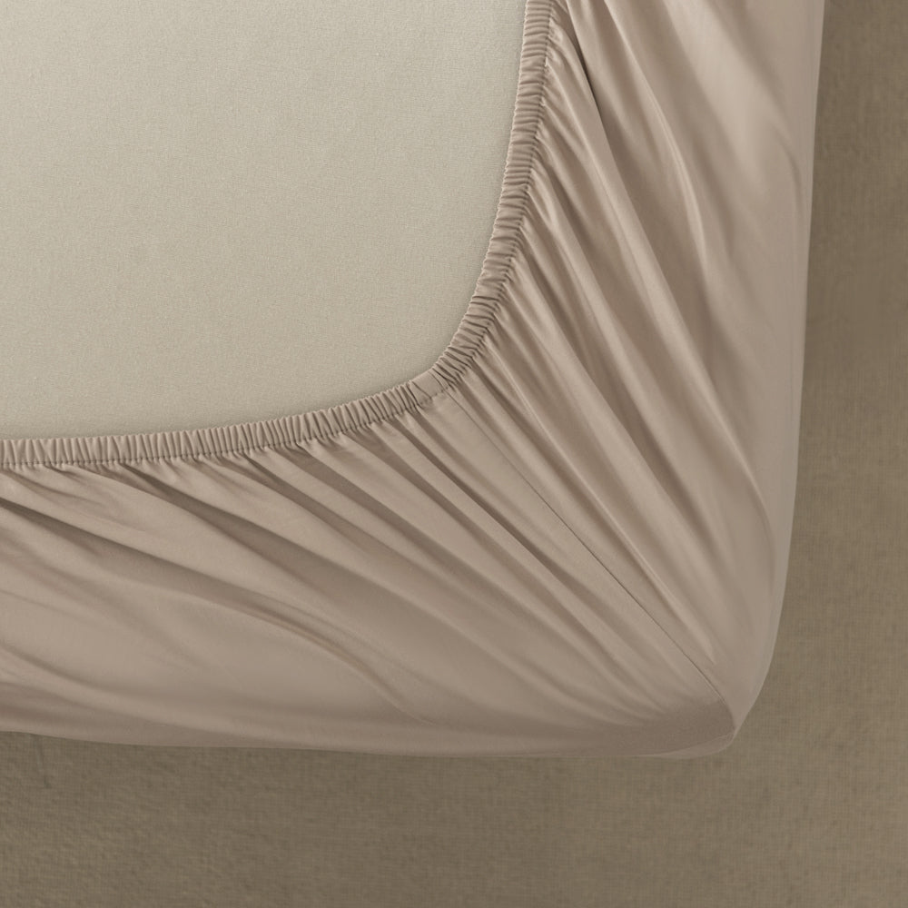 Casey 400TC 100% Cotton Luxury Fitted Sheet for Half Queen Bed 50cm