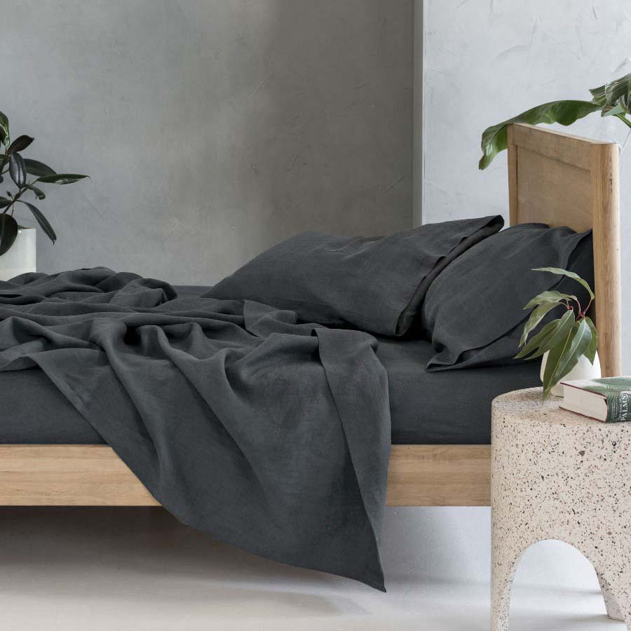 King-Size 50cm Nimes Magnet Premium Linen Sheet Set for All Seasons