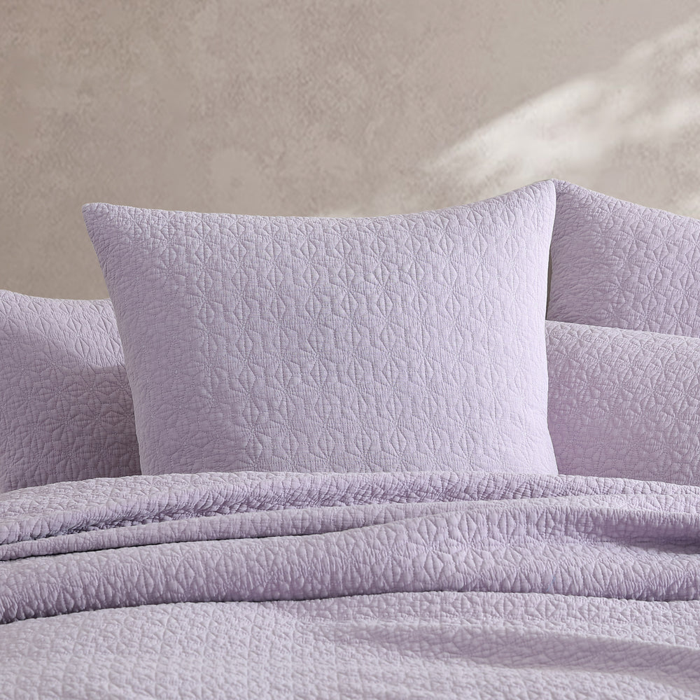 Exquisite Kayo Lilac European Sham with Modern Design
