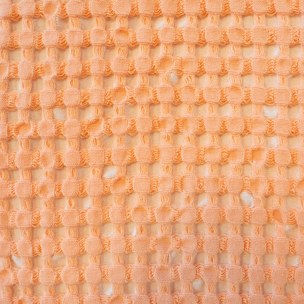 Luxurious Reversible Dora Peach Waffle Throw