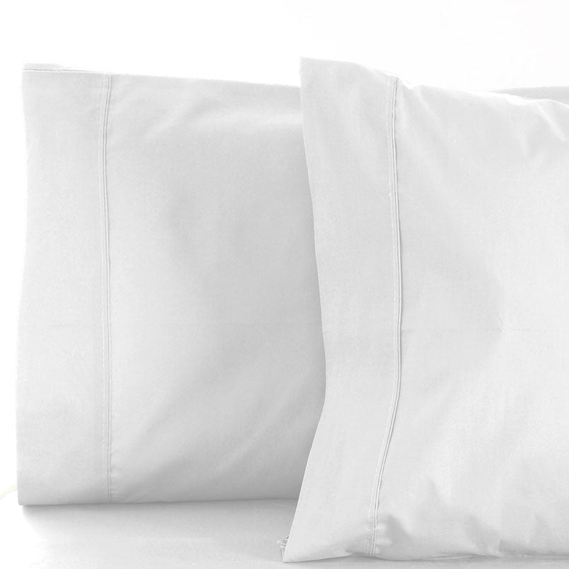 La Via King-Size 400TC 100% Cotton White Flat Sheet - Luxury for Your Bed