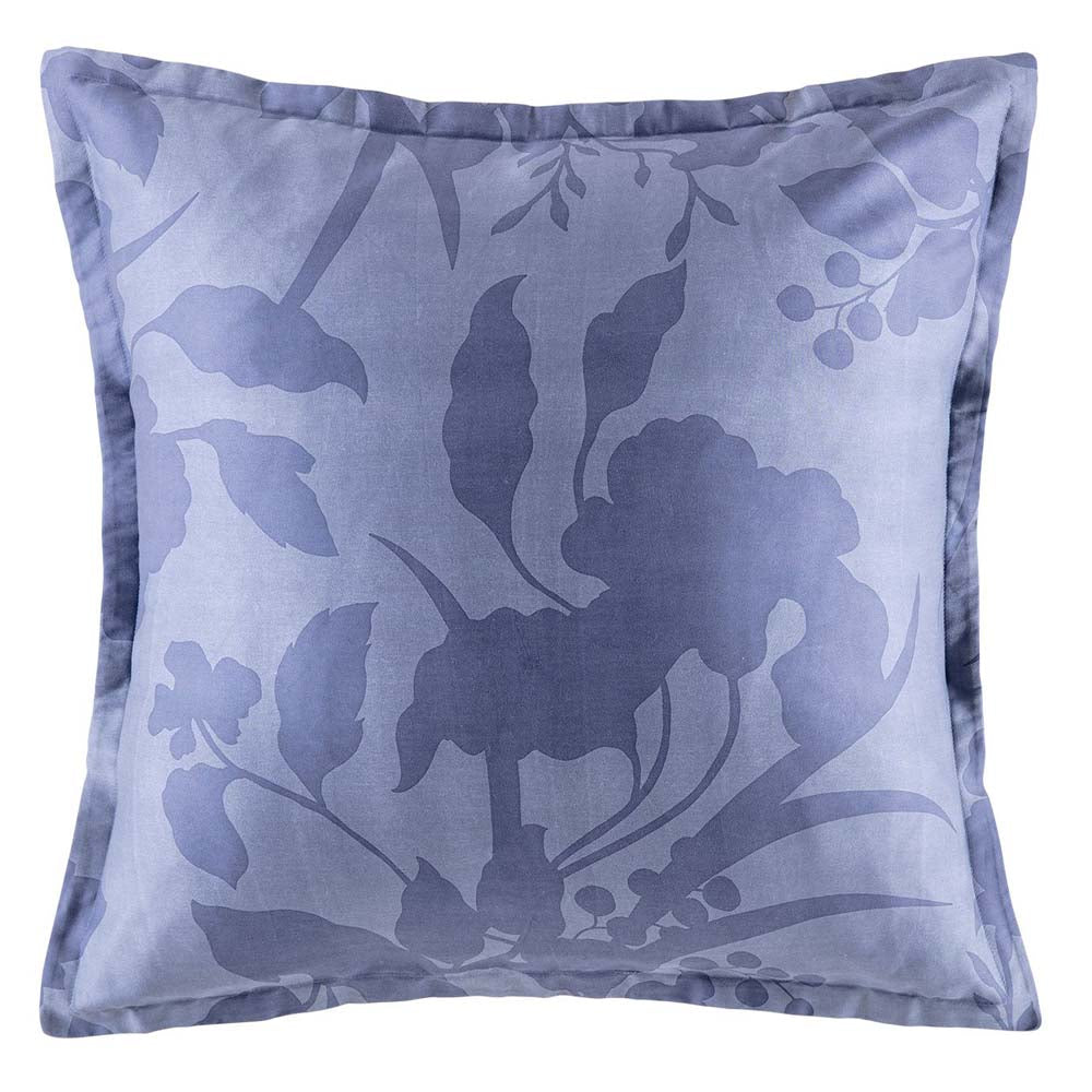 Soft Cotton Sateen Lila Multi European Pillowcase in Soothing Blue