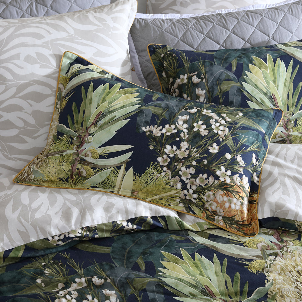 Logan and Mason Kiera Super King Size Green Quilt Cover Set for a Stylish Bedroom Decor