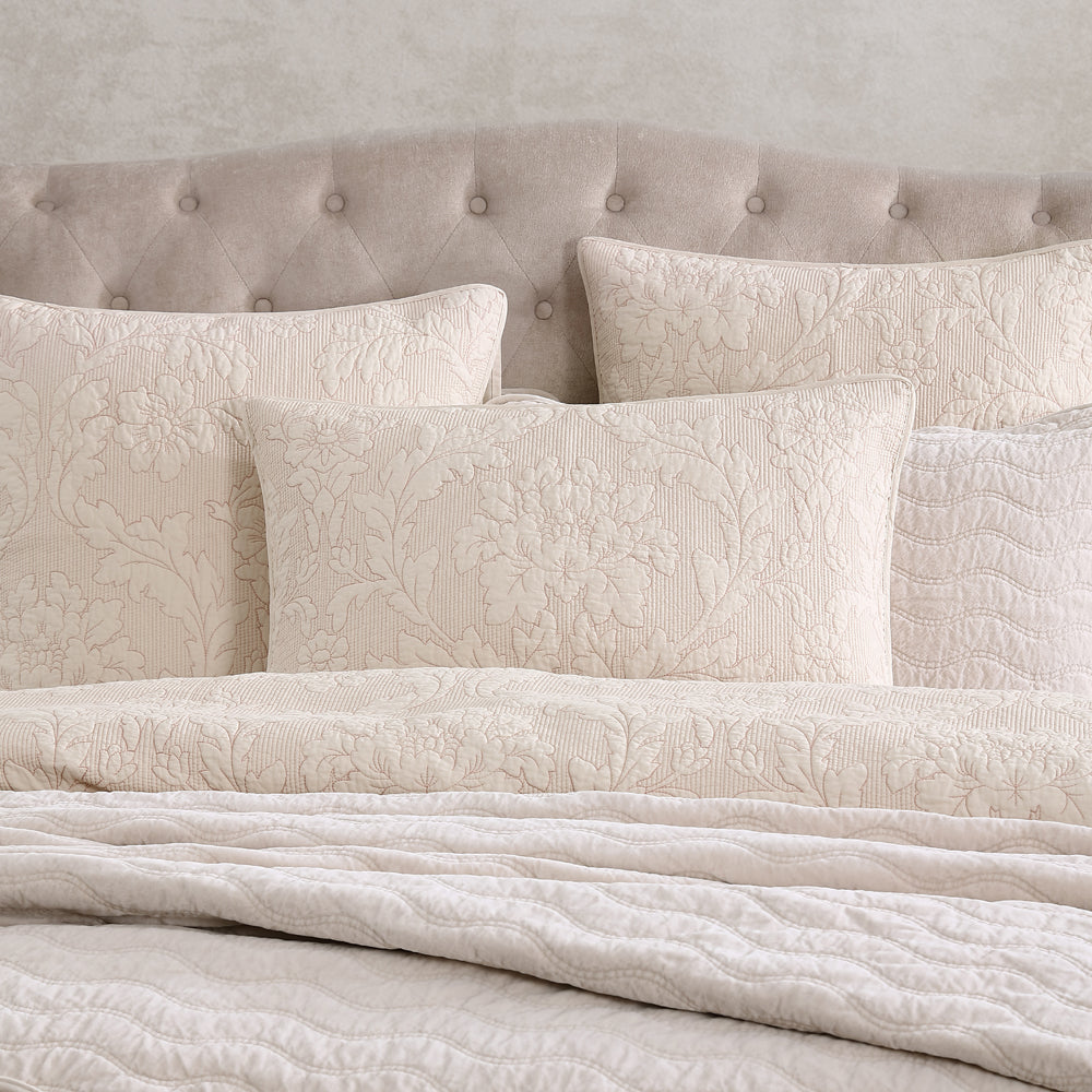 Fleur Sand King Size Bed Quilt Cover Set for a Luxurious Bedroom Decor