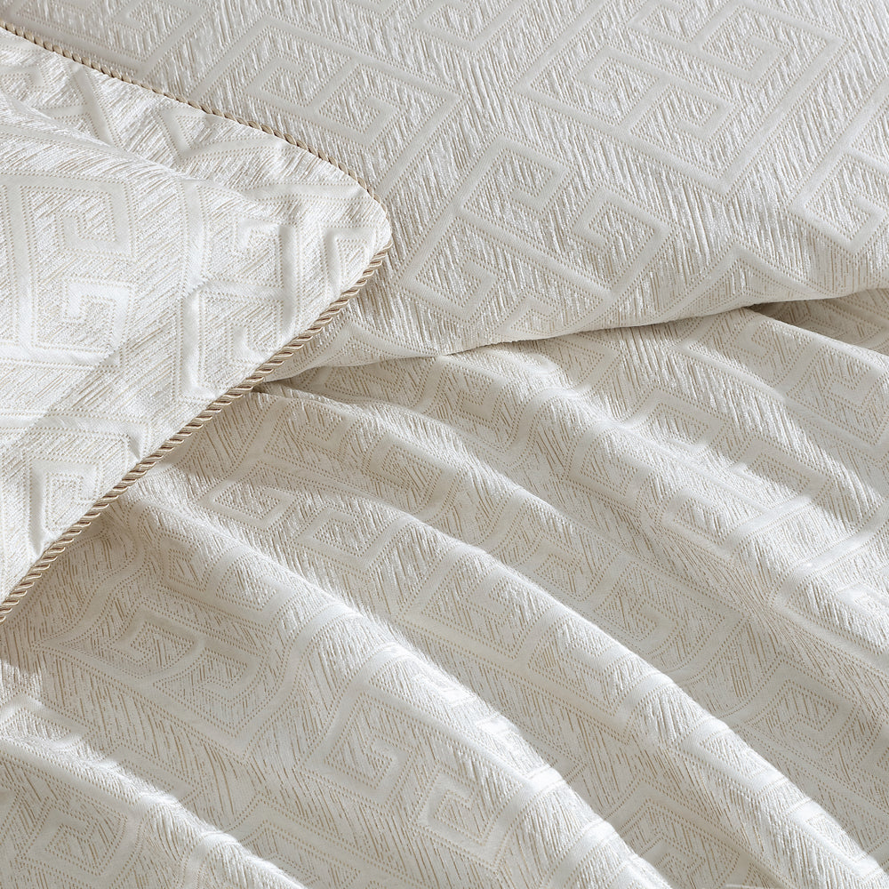 King Size Athena Gold Luxury Quilt Cover Set for Bed