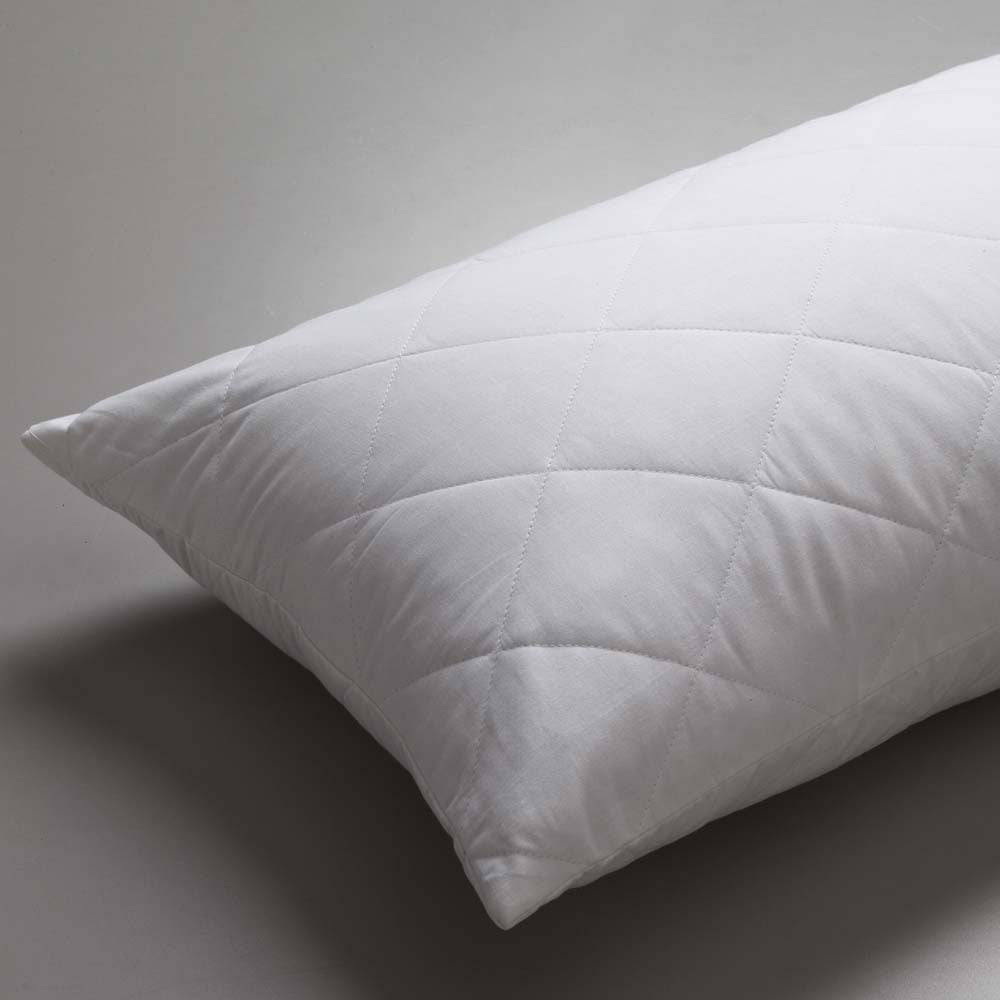 Comfortable Quilted Standard Cotton Pillow Protector by Logan & Mason