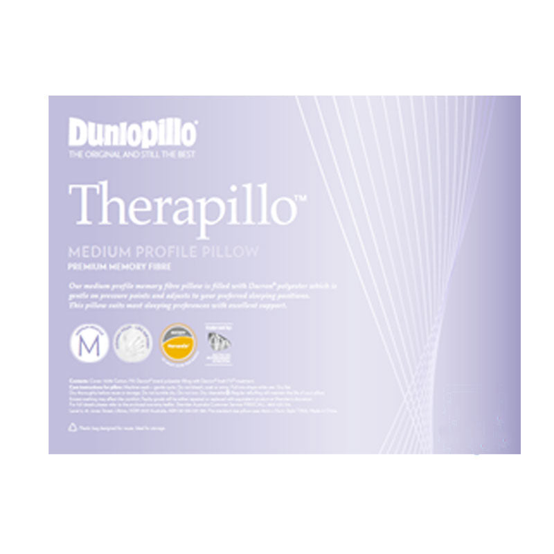 Therapillo Medium Profile Memory Fibre Sleep Pillow for Optimal Rest