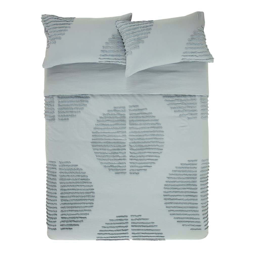 KAS Barlow Seafoam Bed Linens Quilt Cover Set for Queen Size Bed