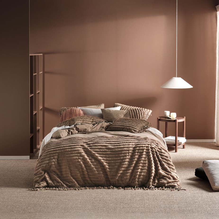 Linen House Dunaway Timber Queen Size Bed Quilt Cover Set - A Luxurious Bedding Collection