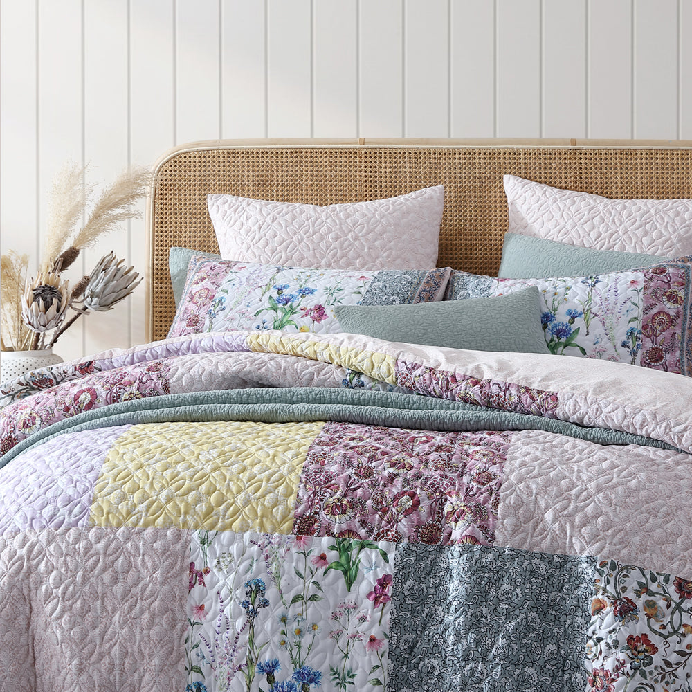 Super King Size Bodhi Pink Quilt Cover Set by Logan and Mason