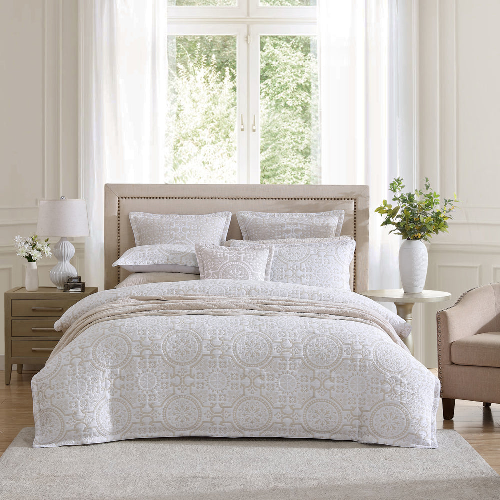 Mayfair Stone Super King Size Quilt Cover Set from Private Collection