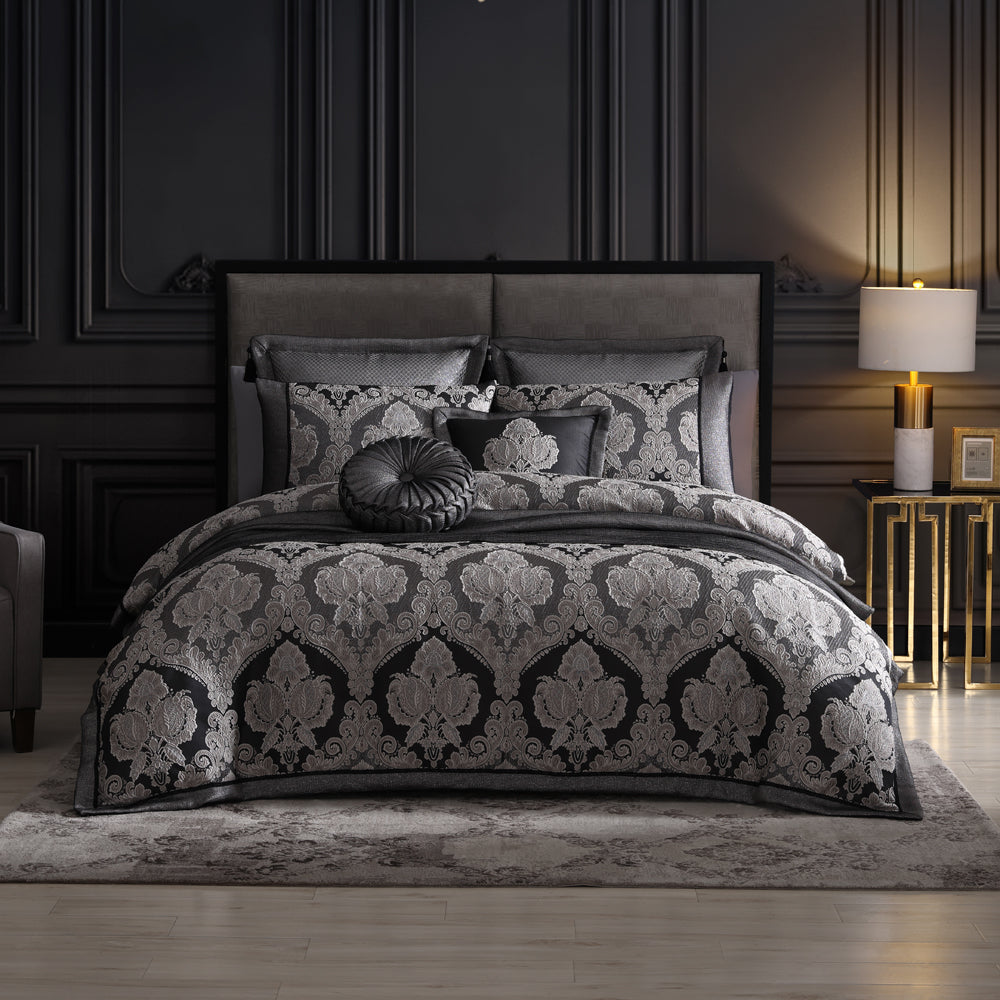 Emerson Granite Luxury Quilt Cover Set for Queen Size Bed