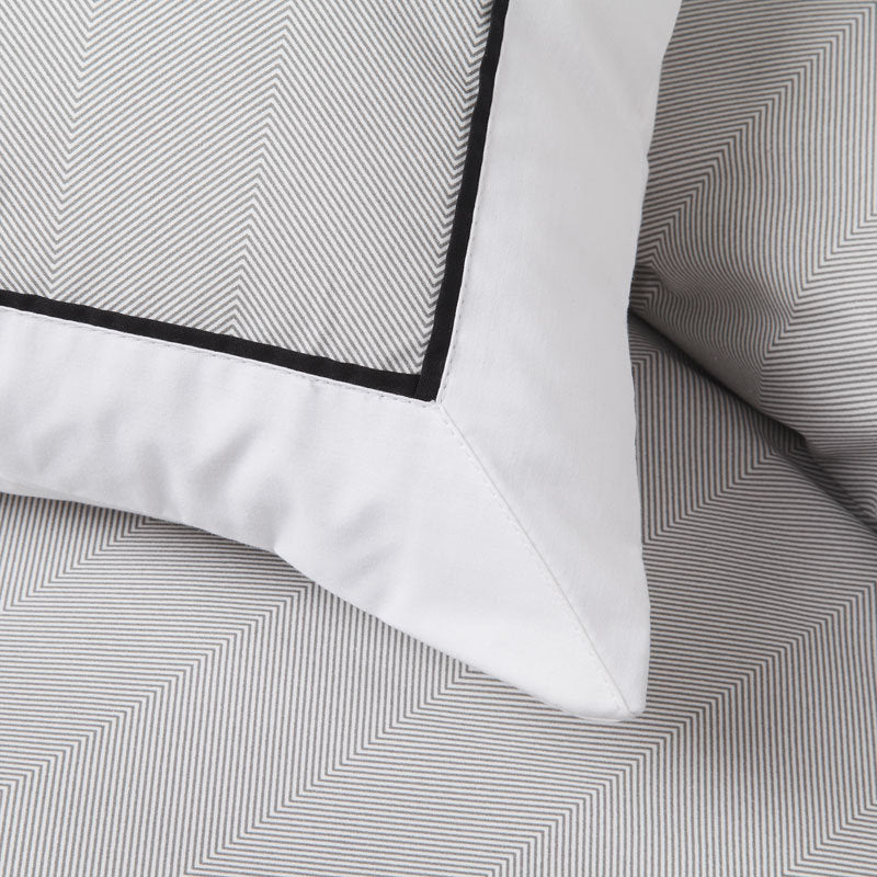 Essex Pewter Super King Size Quilt Cover Set for a Sophisticated Bedroom Decor