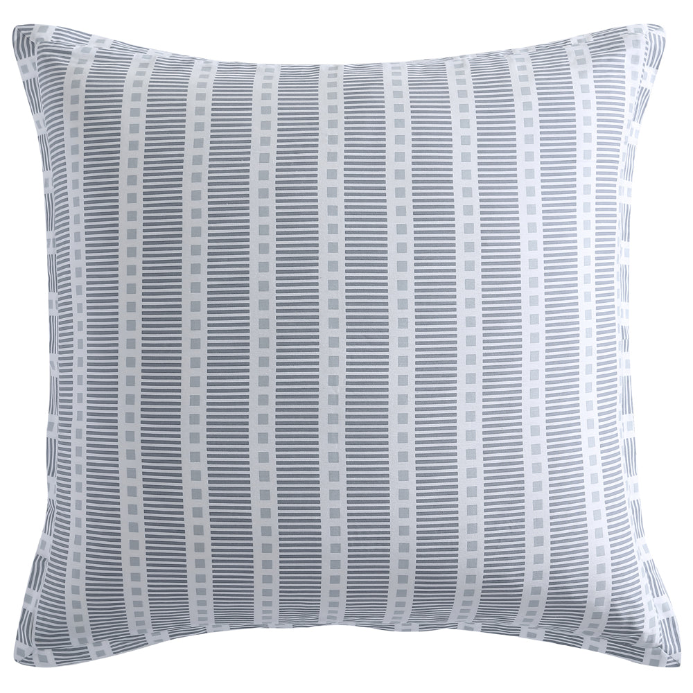 Charcoal Urban Stripe European-Style Pillowcase for Contemporary Bedrooms