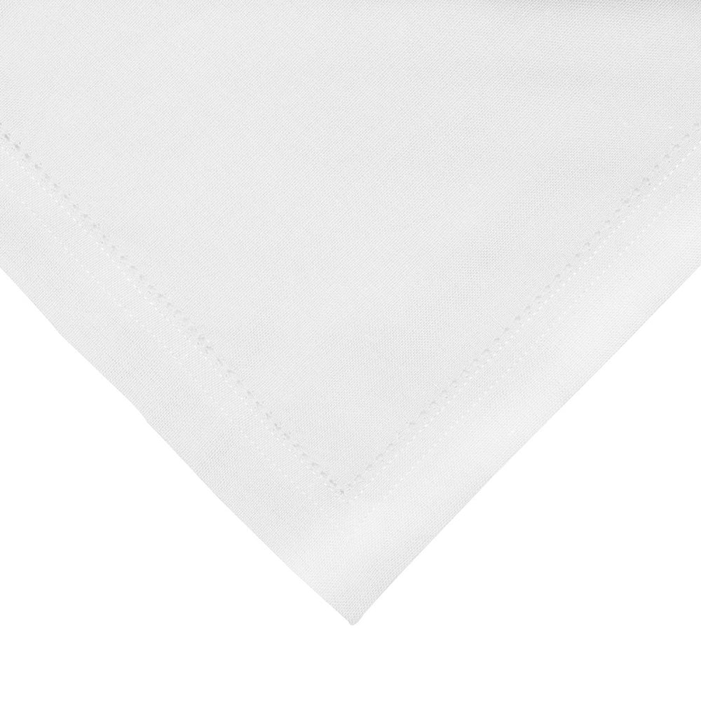 Two-Piece Set of White Elegant Hemstitch Table Napkins