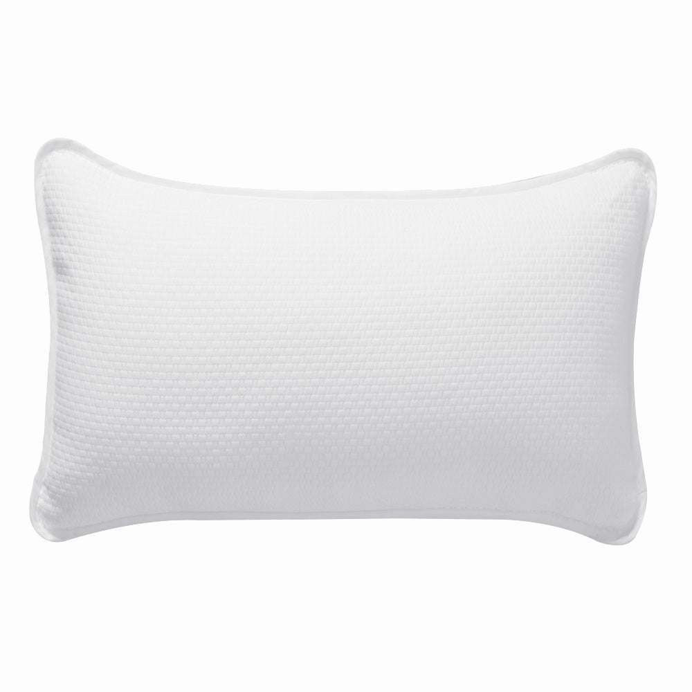 Cornell White Pillow Sham Set - A Pair of 2 for Your Bedroom Decor