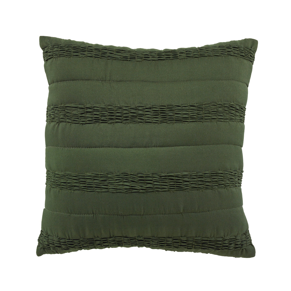 Elegant Vienna Green Filled Square Decorative Cushion