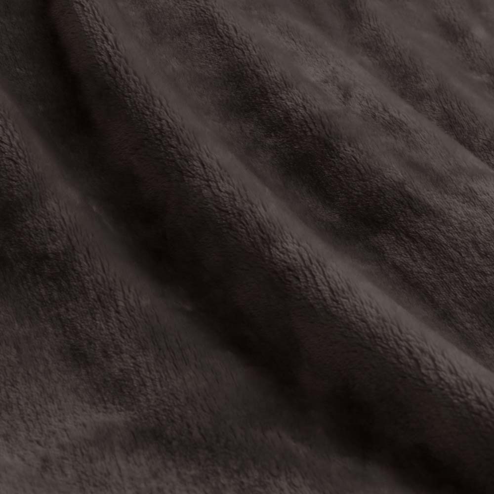 Lucia Super-Soft Charcoal Plush Throw for Winter