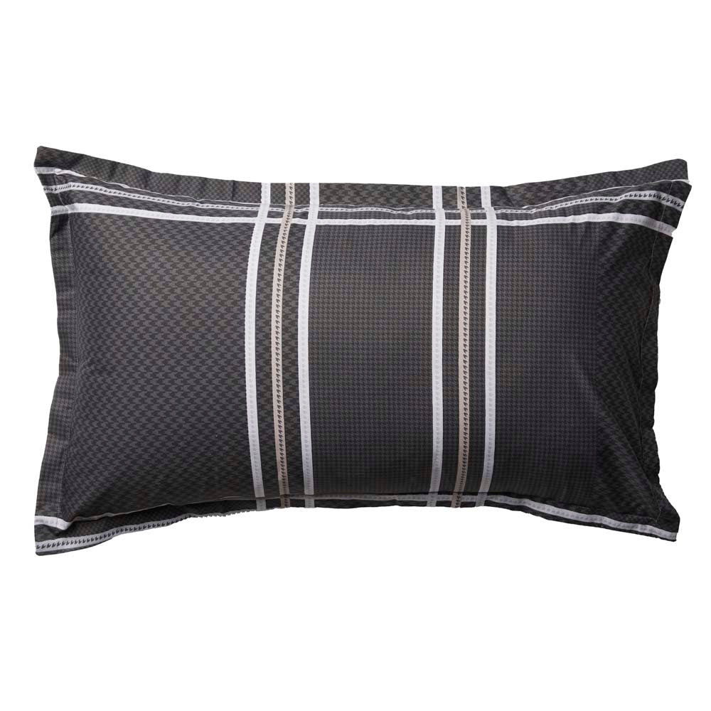 Charlie Slate Super King Quilt Cover Set: A Blend of Classic and Contemporary Styles