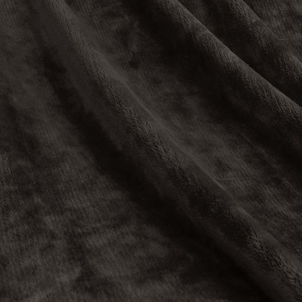 Double Bed Ardor Boudoir Lucia Charcoal Plush Cozy Blanket