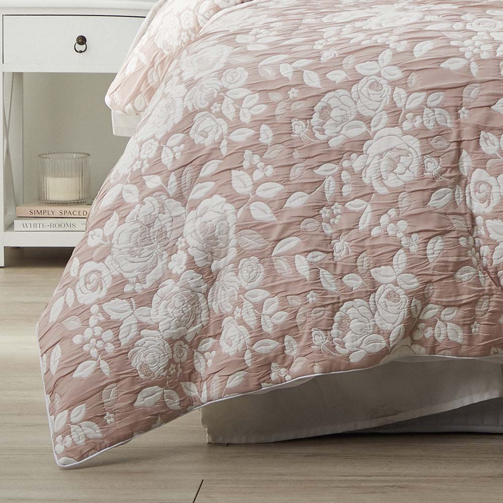 Super King Size Coralie Dusk Quilt Cover Set by Platinum Logan and Mason