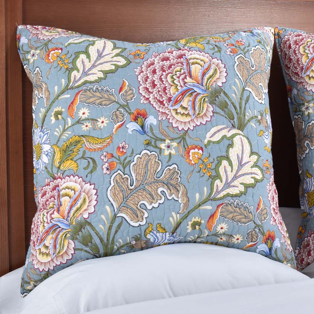 European-style Angelina Decorative Pillowcase with Classic Floral Design
