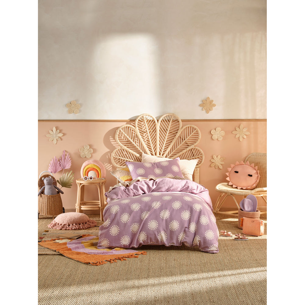 Single Bed Sunny Day Orchid Quilt Cover Set by Linen House