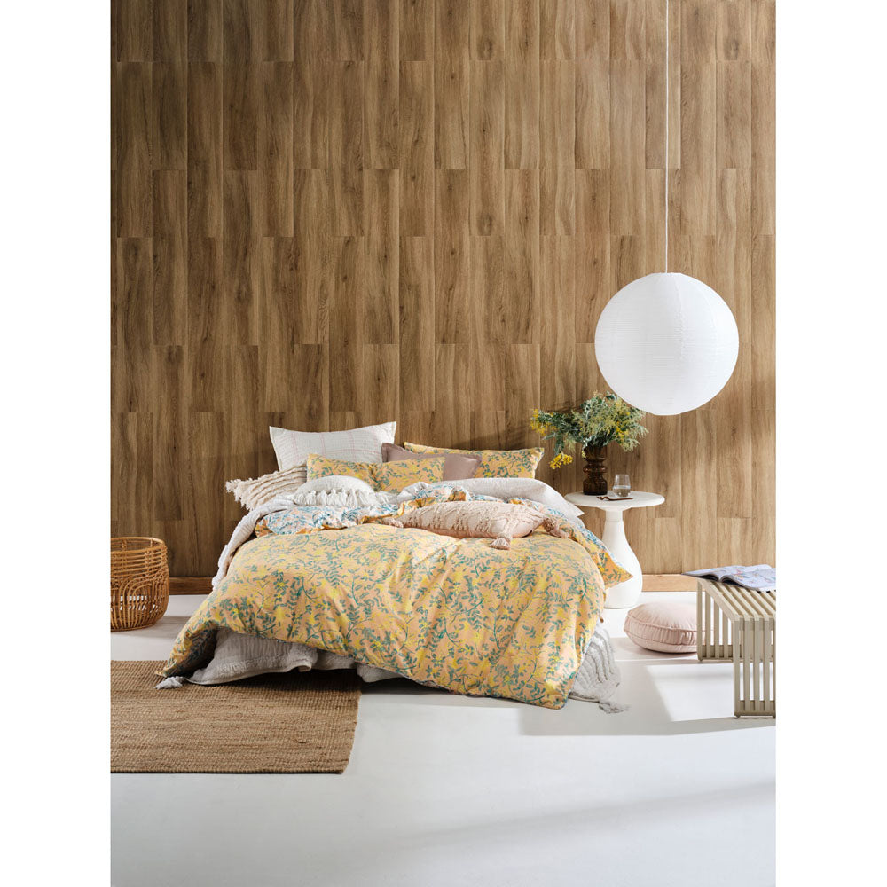 King - Sized Bindi Peach Quilt Cover Set for Linen House Beds