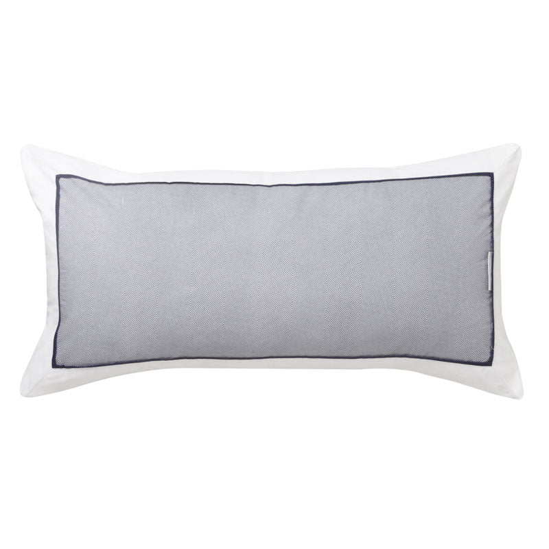 Logan and Mason Essex Navy Long Decorative Filled Cushion for Home Decoration
