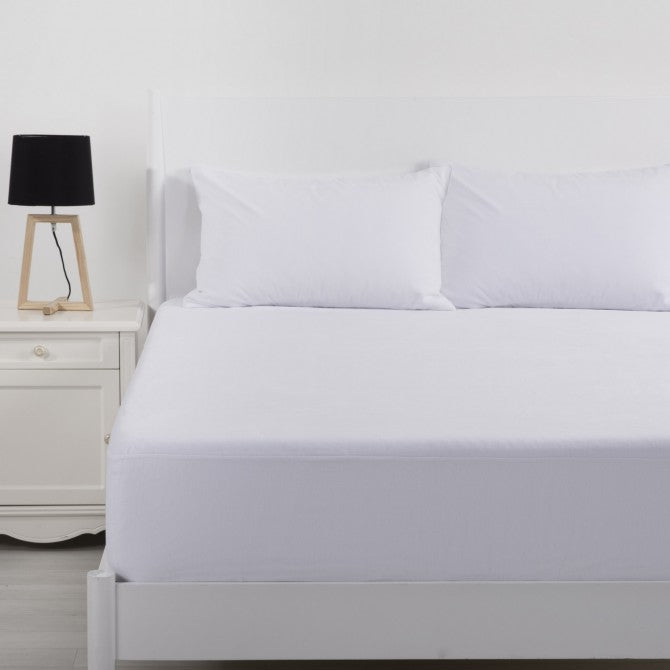 Luxurious Super King-Sized Velour Touch Deluxe Waterproof Cotton Mattress Protector for Premium Bedding Protection