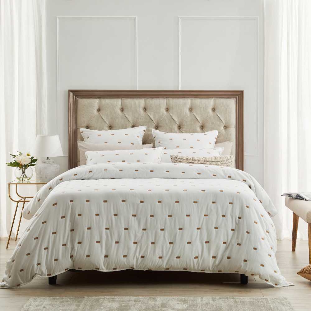 Coburn Stone Queen - Sized Bed Quilt Cover Set from Private Collection
