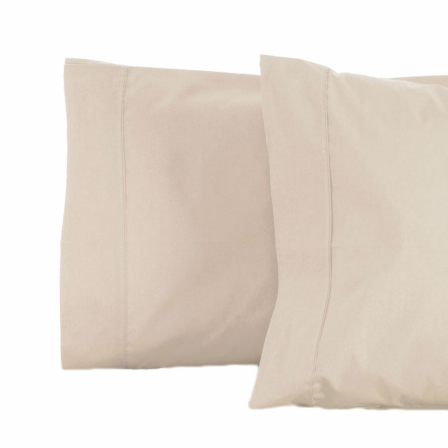 La Via 100% Pure Cotton 400 Thread Count Linen Standard Pillowcase Set - 2 Pieces Pack