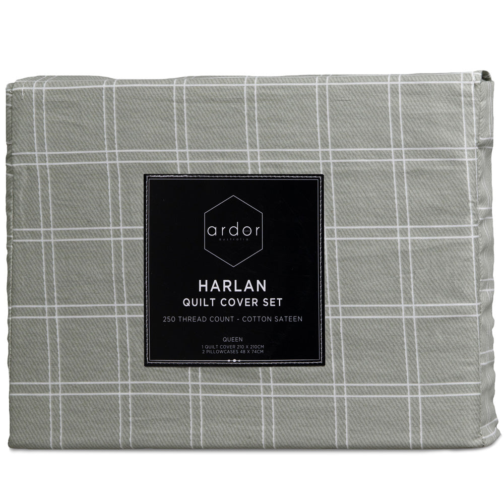 Single Bed Harlan Quilt Cover Set - A Classic Bedroom Decor Piece