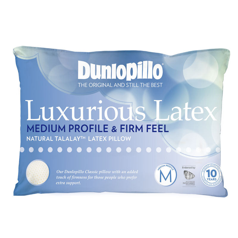 Opulent Premium Talalay™ Latex Pillow with Firm Support and Luxury Design