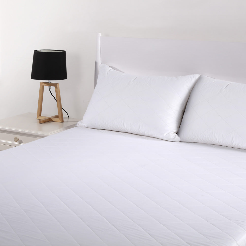 Single Bed Comfortable Cotton Quilted Mattress Protector for Enhanced Bed Protection