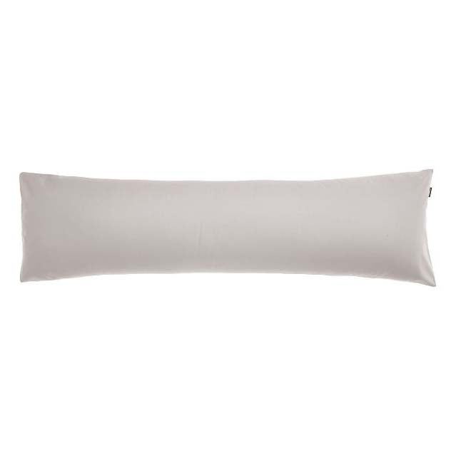 Augusta 100% Cotton 500 Thread Count Grey Body Pillowcase - Ideal for Bed Linens