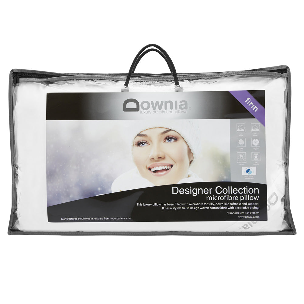Luxury Designer Collection Microfibre Pillow with a Firm Profile for Optimal Comfort
