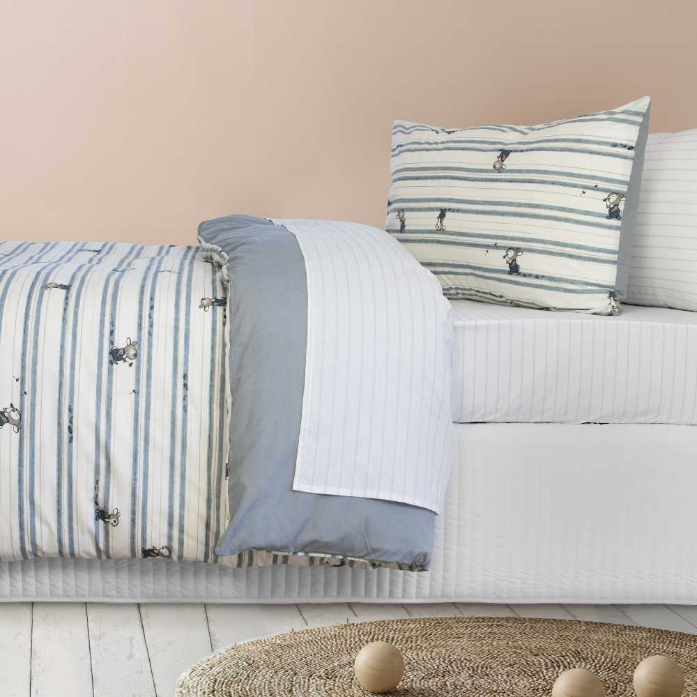 Double Bed Logan Denim Playful Quilt Cover Set