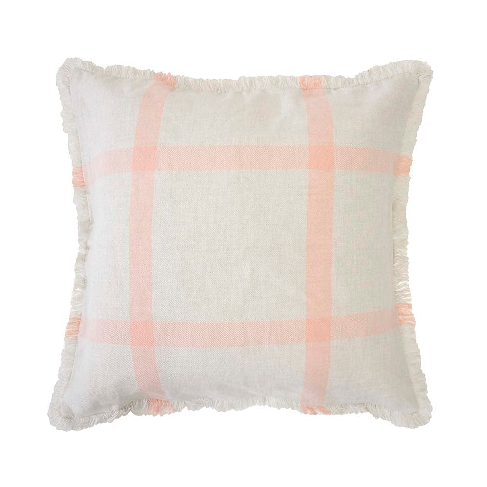 Stylish Stewart Papaya Square Soft-Filled Decorative Cushion