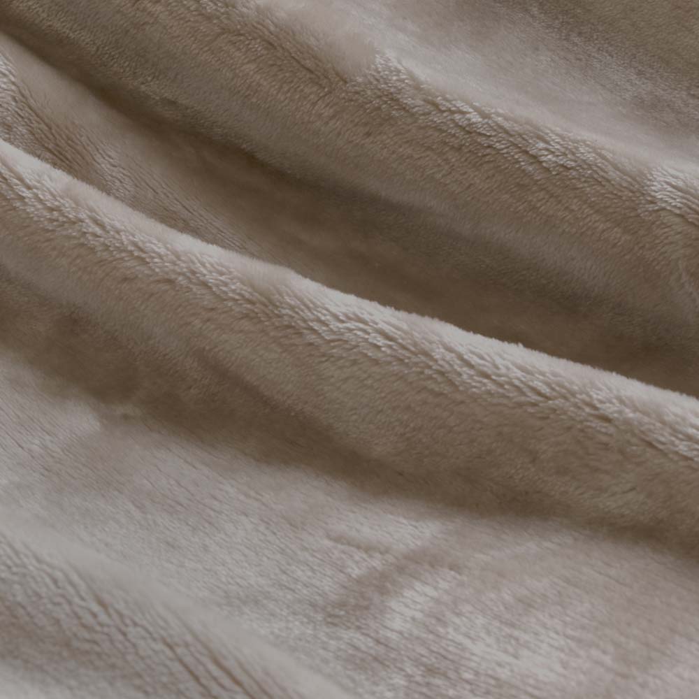 Cozy Lucia Stone Plush Blanket for Queen - Sized Bed