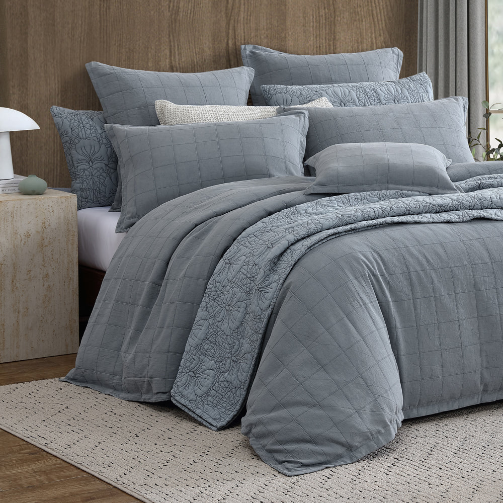 Artemis Private Collection Denim Square Fully - stuffed Decorative Cushion