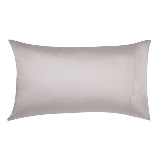 Luxurious Pewter 100% Egyptian Cotton Sateen 400TC King-Size Pillowcase