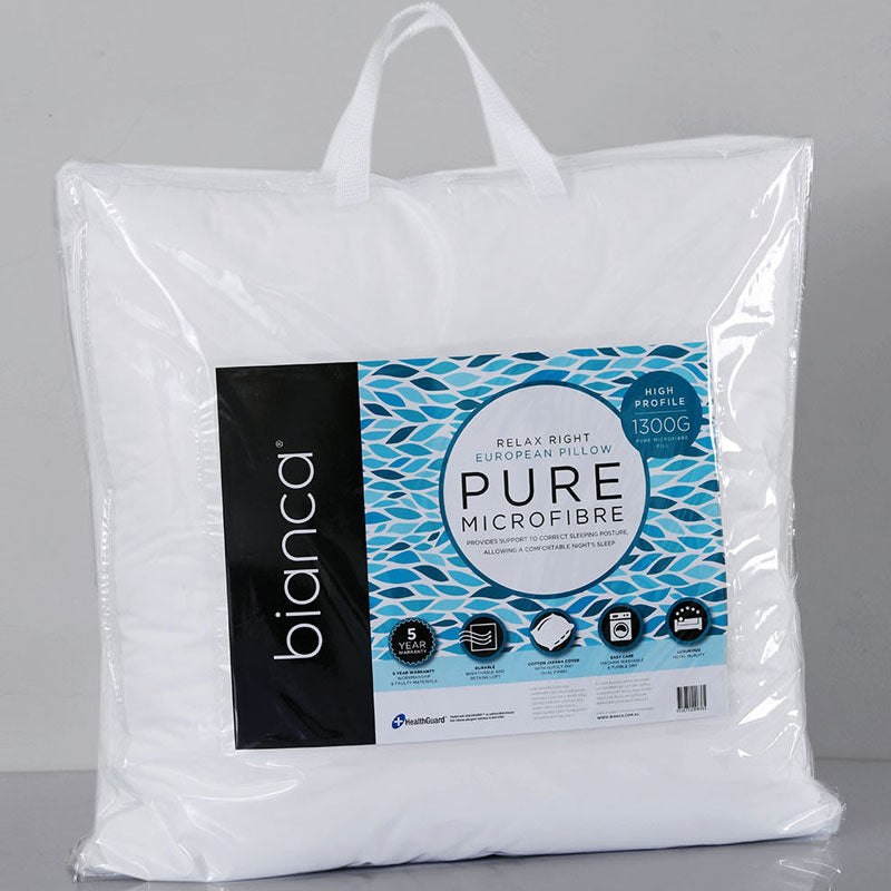 European Size Luxury Relaxing Microfibre Pillow for a Comfortable Sleep