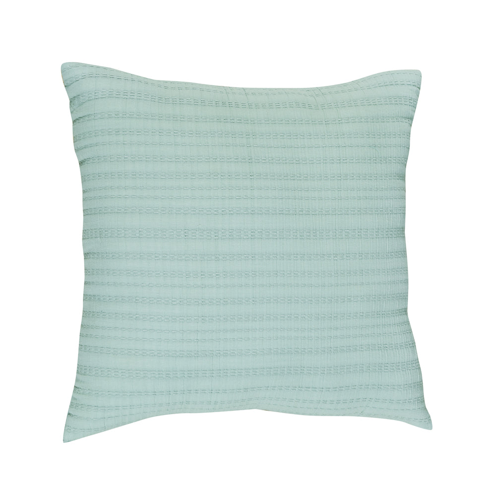 Soft and Elegant Sage-Colored Square Filled Bianca Cressida Cushion