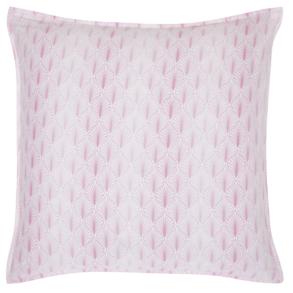 European Style Summer Daze Soft Pink Geo - Printed Pillowcase