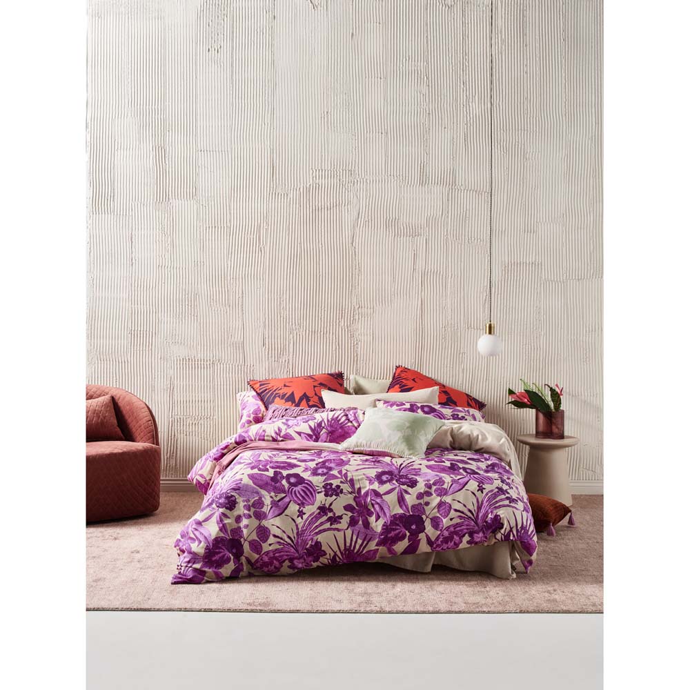 Linen House King - Sized Nirvana Amethyst Quilt Cover Set