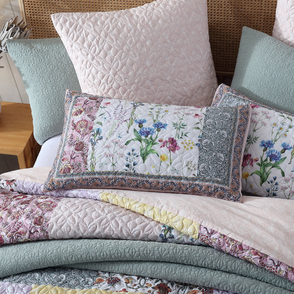 Super King Size Bodhi Pink Quilt Cover Set by Logan and Mason